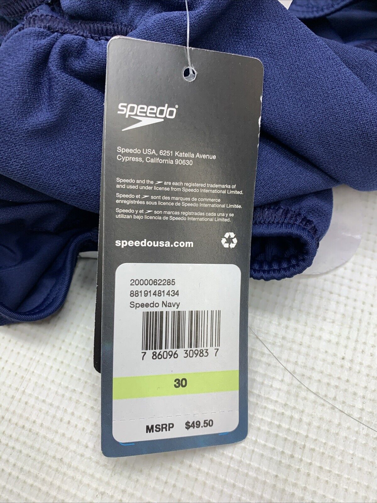 Speedo Women's Pro Lt Swimsuit Navy Dark Blue Size 30 One Piece Swimwear Pull On