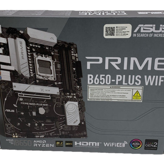 ASUS Prime B650-PLUS WiFi AMD B650 AM5 Ryzen Desktop 9000 8000 & 7000 ATX Mother