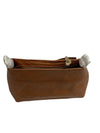 Vintage Leather Shoulder Bag Marbella Crossbody Handbag for Women - Brown Xs