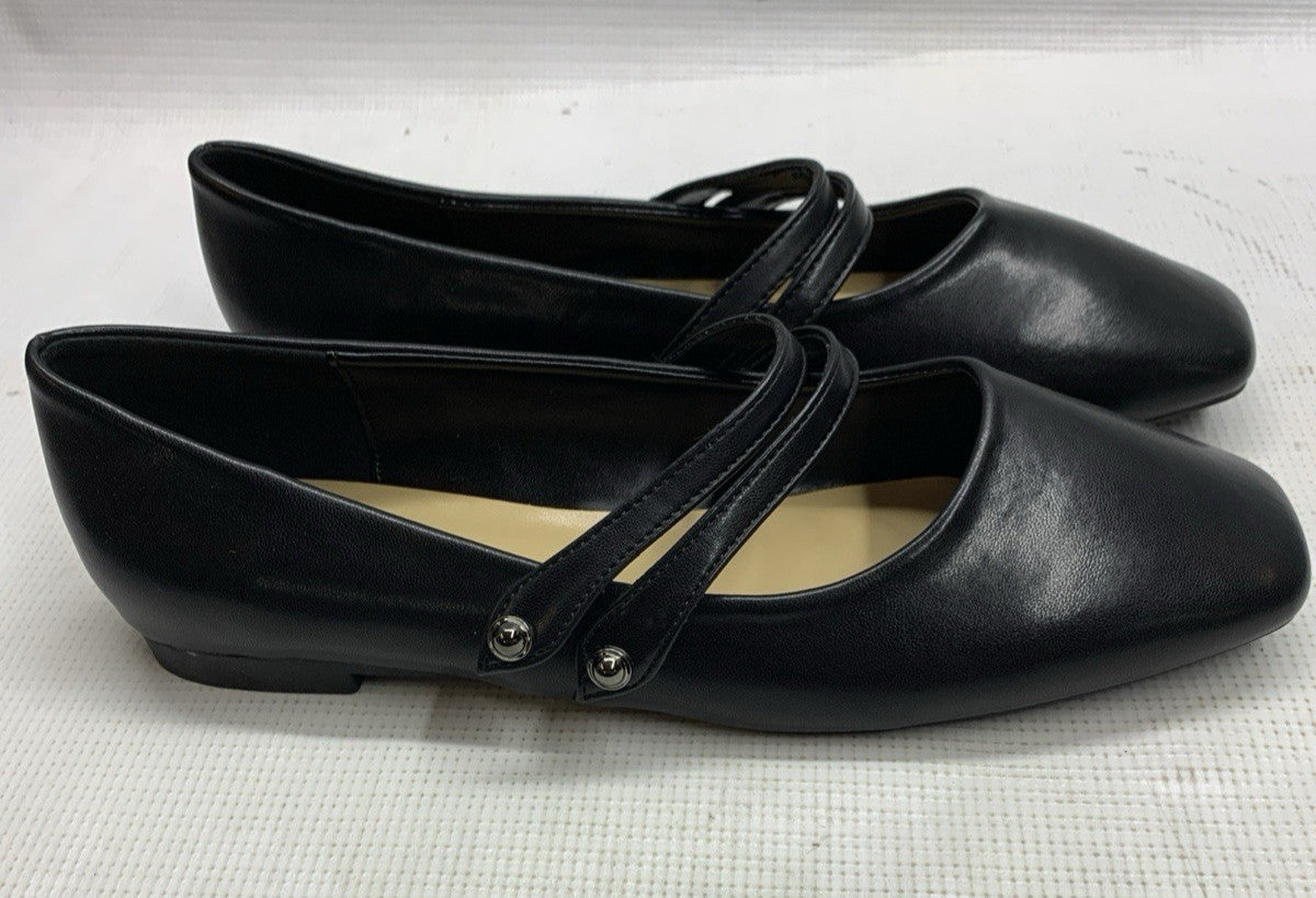 C.Paravano Women's Mary Jane Shoes | Ballet Flats Women's Flats Square Toe 40.5