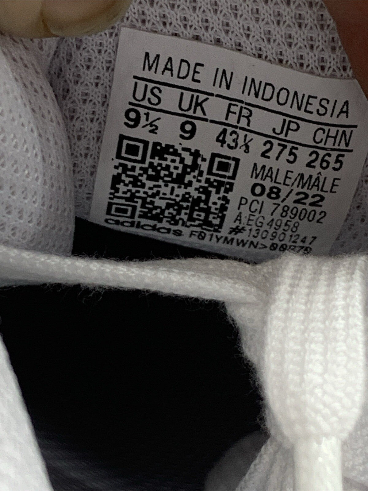 adidas Superstar Footwear White Black 2019 EG4958 Sizes 9.5 M Lace-up Sneaker