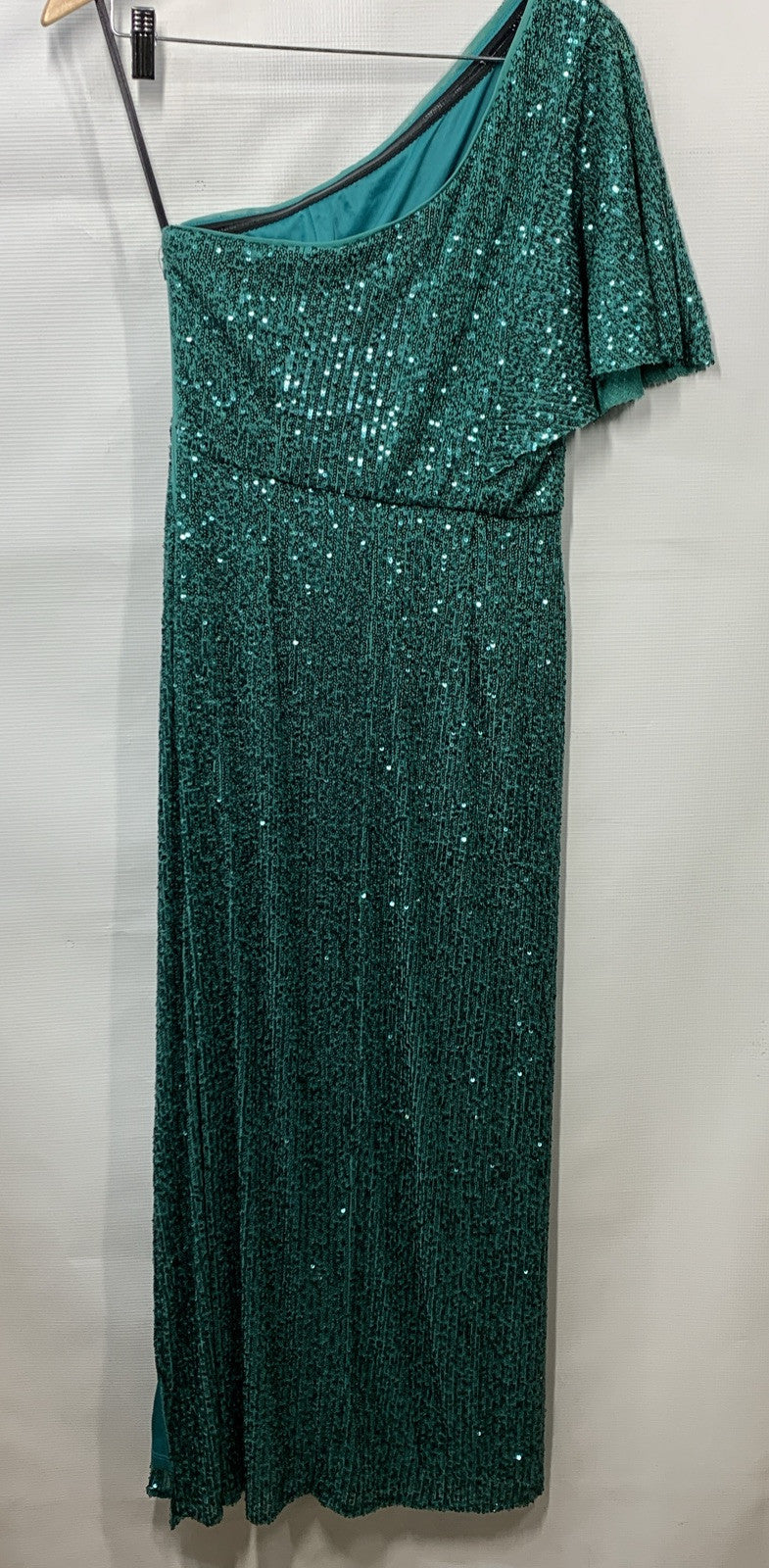 Maggy London Women's Holiday Green Sequin Dress Event Occasion Cocktail Size 4