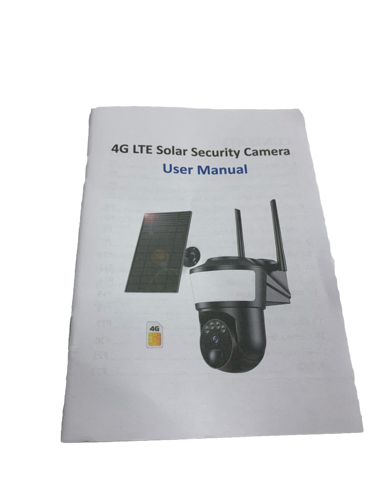 2K HD Solar Security Cameras Wireless Outdoor 360° Detailed Coverage 4GLTE Black