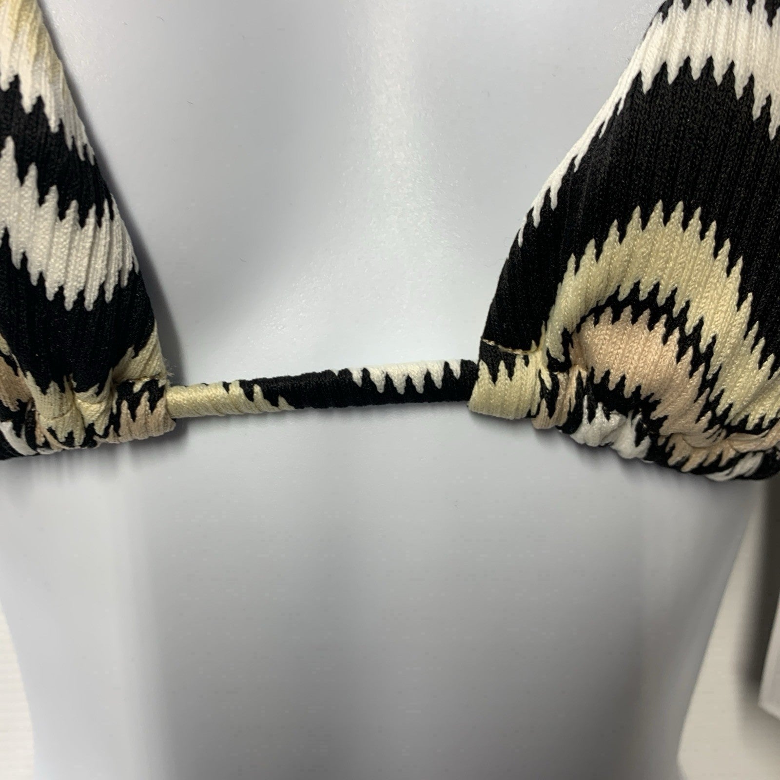 Seafolly Women's Slide Triangle Bikini Top Swimsuit Swimwear Neural Wave Size 4