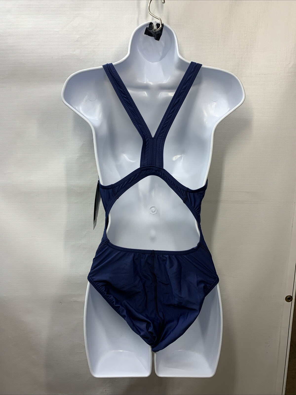 Speedo ProLT Women's Size 12/38 One Piece Athletic Swimsuit Navy Blue Racerback