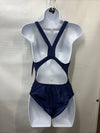 Speedo ProLT Women's Size 12/38 One Piece Athletic Swimsuit Navy Blue Racerback