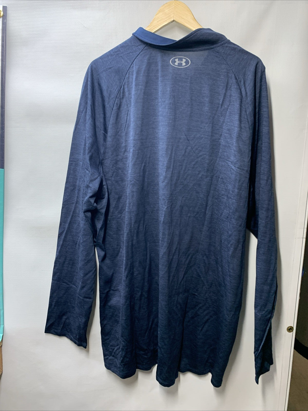 Under Armour Men's Tech 2.0 1/2 Zip Long Sleeve Shirt Blue 11328495 Size 4XLT