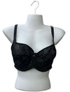 Panache Tango Luxe Underwire Women's Balconette Bra 32F 9075 LUNA Black Opaque