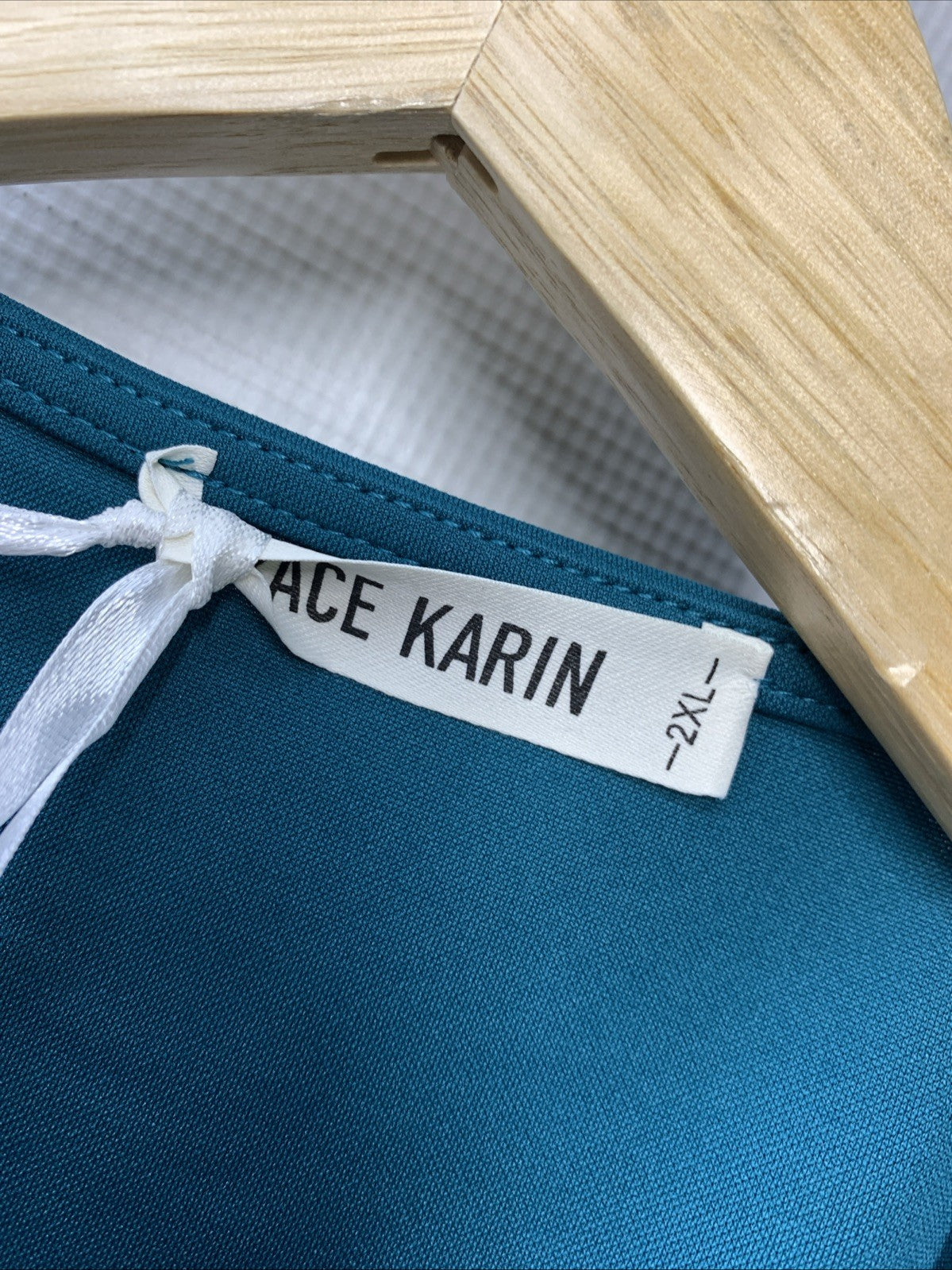 GRACE KARIN Womens Stand Tank Top Shirt Sleeveless Size 2XL Teal Business Formal