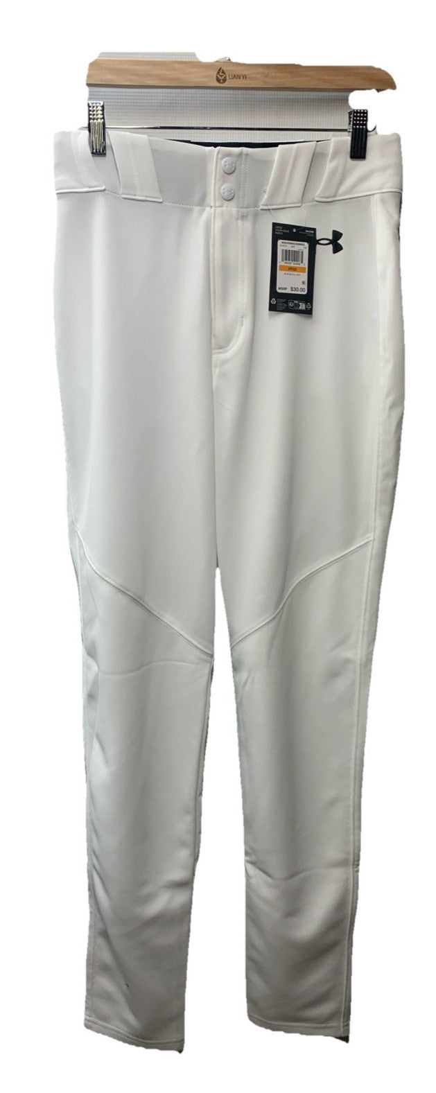 Under Armour Men's Utility Baseball Straight Leg Pant Pipe Size S White 1374374