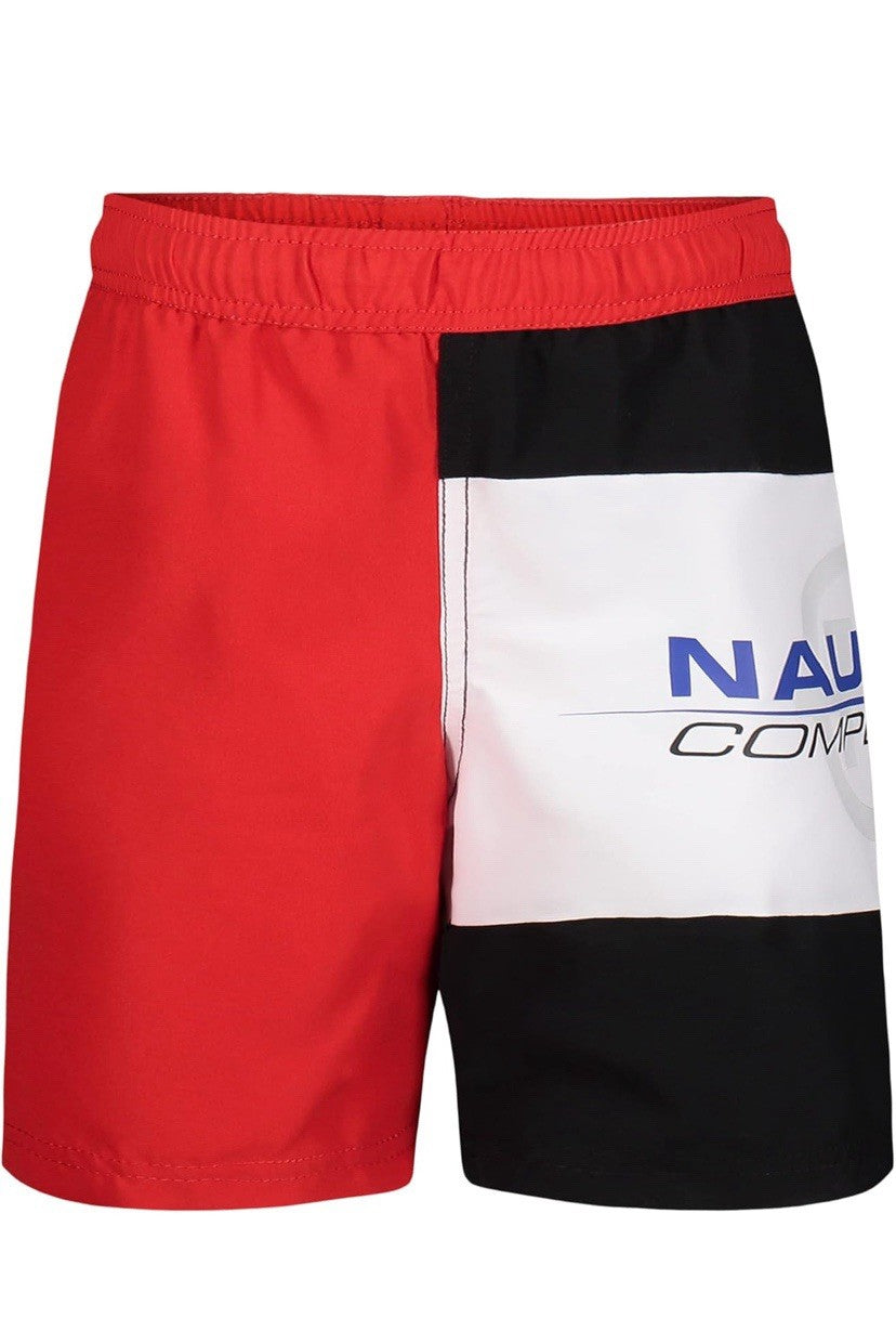 Nautica Boys' Competition Swim Trunk with UPF 50+ Sun Protection Size 5 Medium