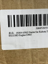 19269-63013 Starter Kubota Tractor BX2230D BX2350D BX2360 BX24 BX25 Engine D902