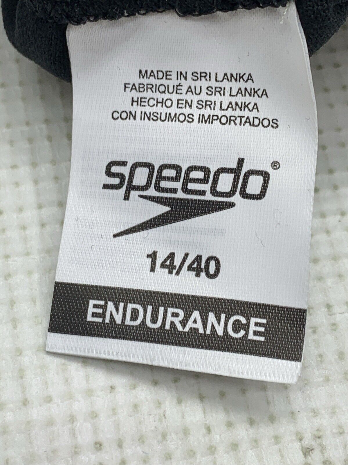 Speedo Swimsuit One Piece Endurance+ Flyback Solid Adult Team Colors Size 14/40