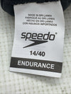 Speedo Swimsuit One Piece Endurance+ Flyback Solid Adult Team Colors Size 14/40