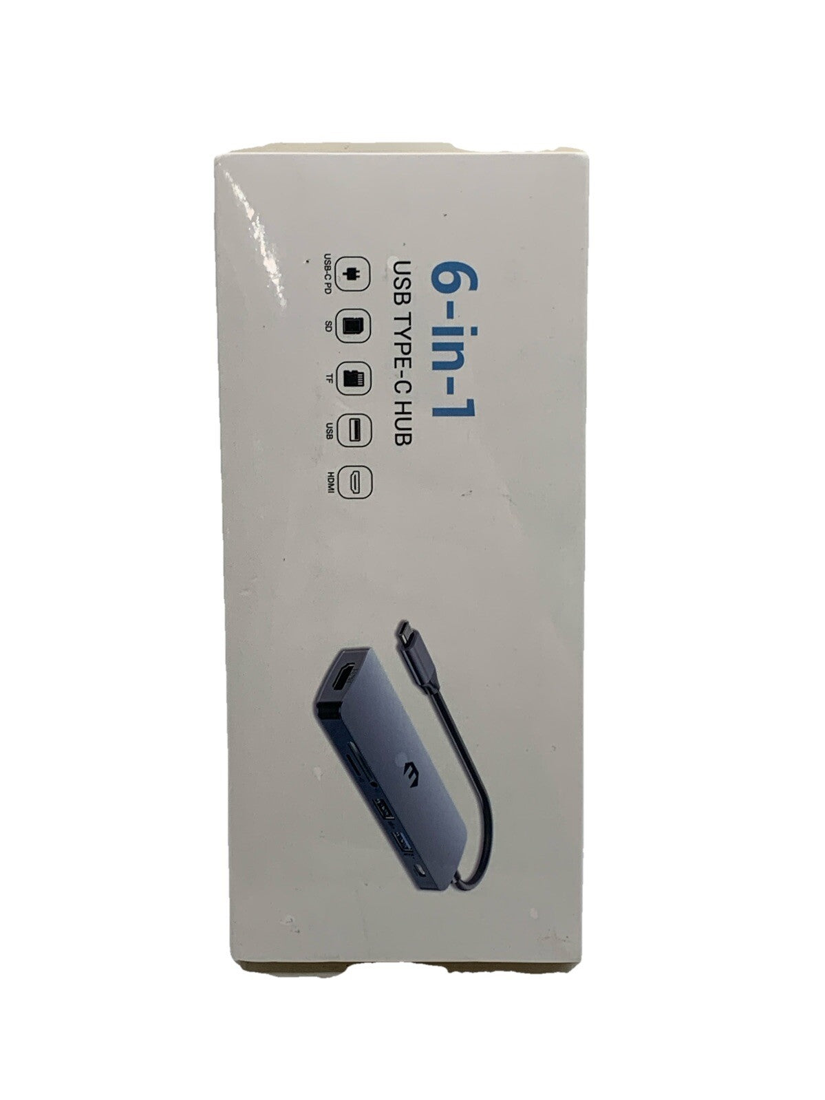 USB-C Adapter Hub - 6-in-1 Docking Station USB-C to HDMI, USB and SD/TF Readers