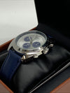 Gianello Mens GNL7731SS Tri Faux Chrono Blue Case Blue Strap Watch NEEDS BATTERY