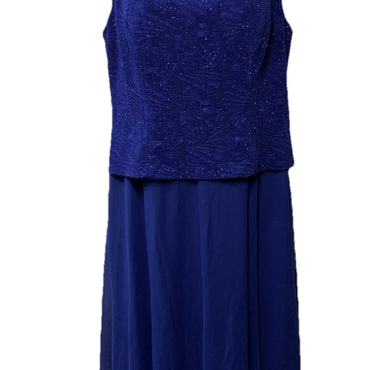 Alex Evenings Women's Dress Size 8P Midi Sleeveless New Years Cocktail Party