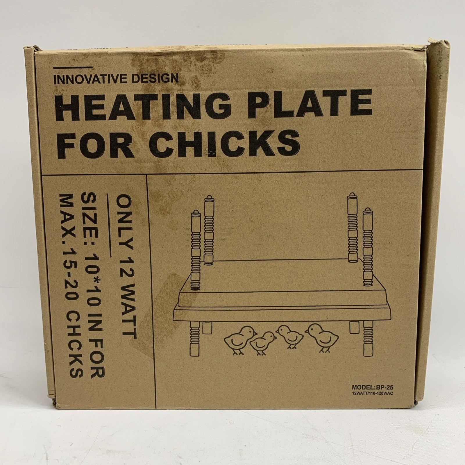 Rent a Coop Brooder Heating Plate BP-25 Black/Red for 15 Chicks 12w 10