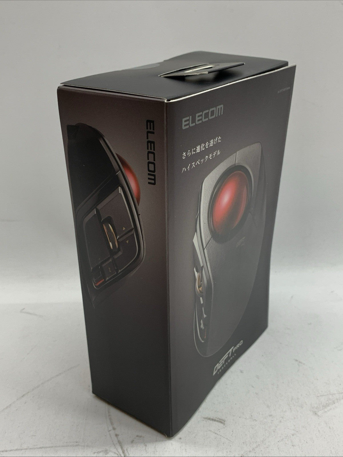 ELECOM DEFT PRO Trackball Mouse Optical 8 Buttons DPI Switch Black Red