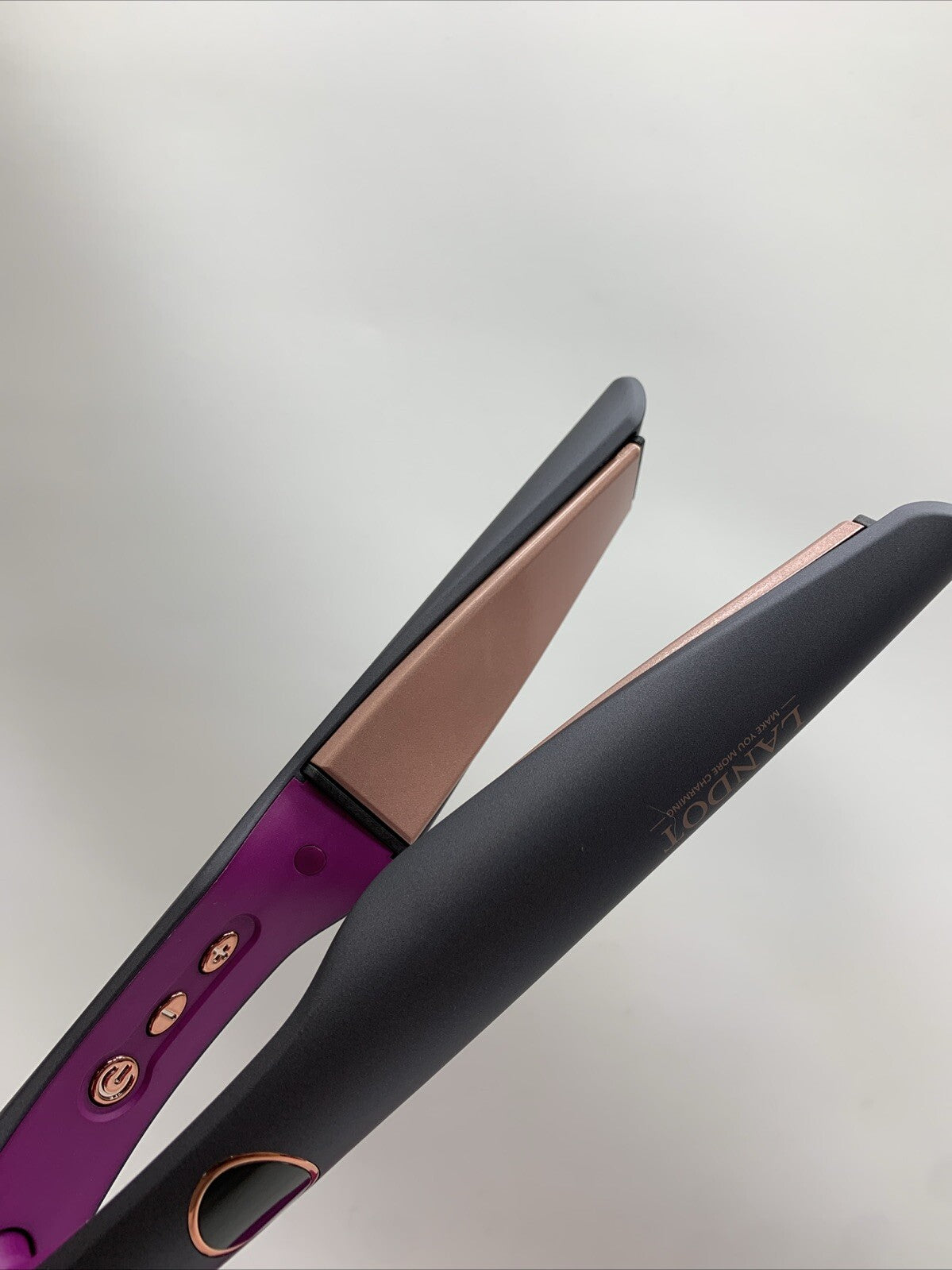 LANDOT Hair Straightener Flat Iron Curling Iron in One for Curl Wave Straighten