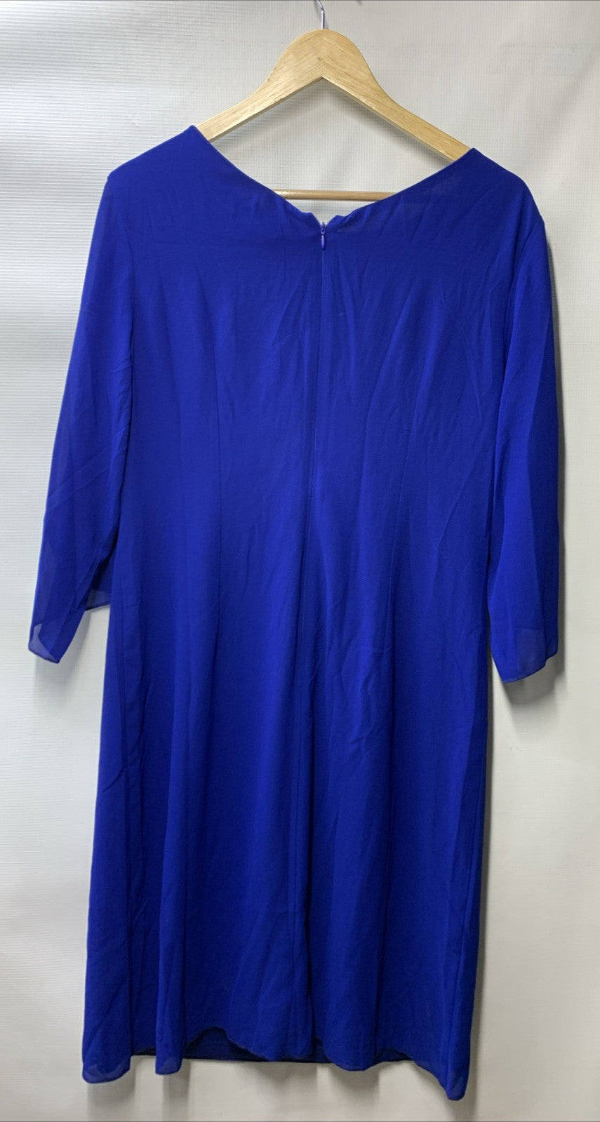 GRACE KARIN Womens Chiffon Flutter Sleeve Party Cocktail Dress Size 12 Blue