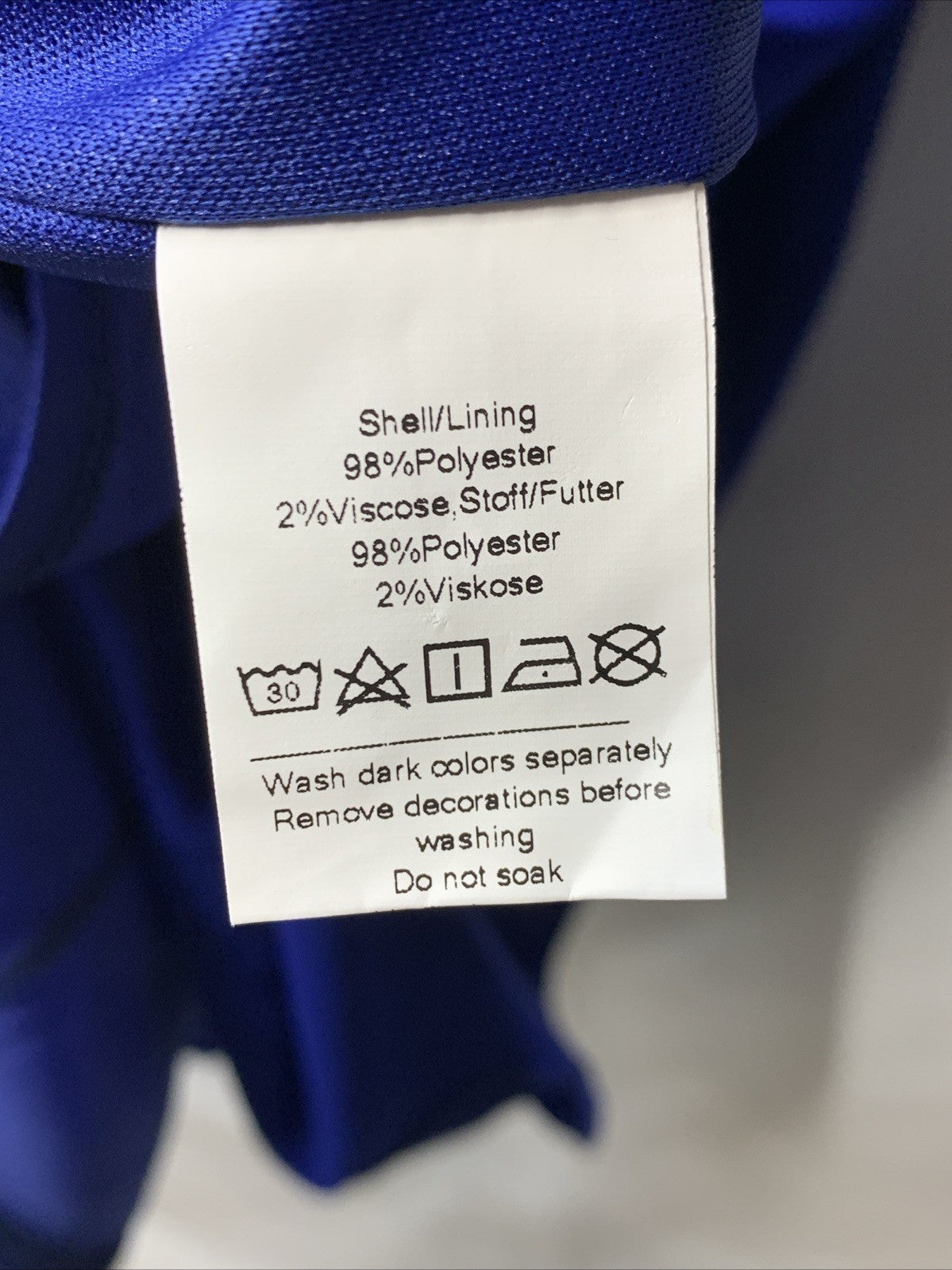 GRACE KARIN Womens Chiffon Flutter Sleeve Party Cocktail Dress Size 12 Blue