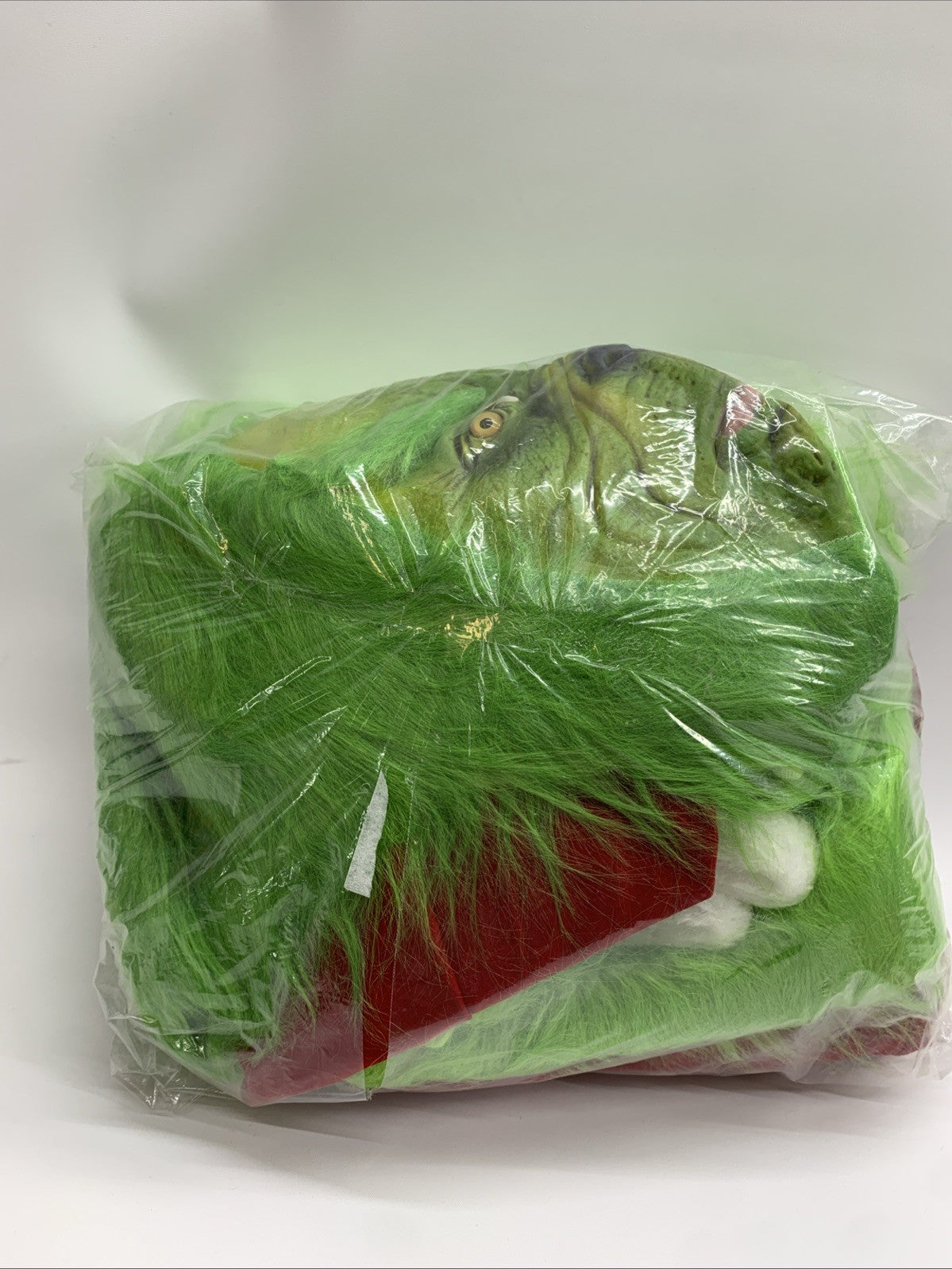 Men's Deluxe The Grinch Costume Suit 7pc Christmas Adult Santa Claus Mask Small