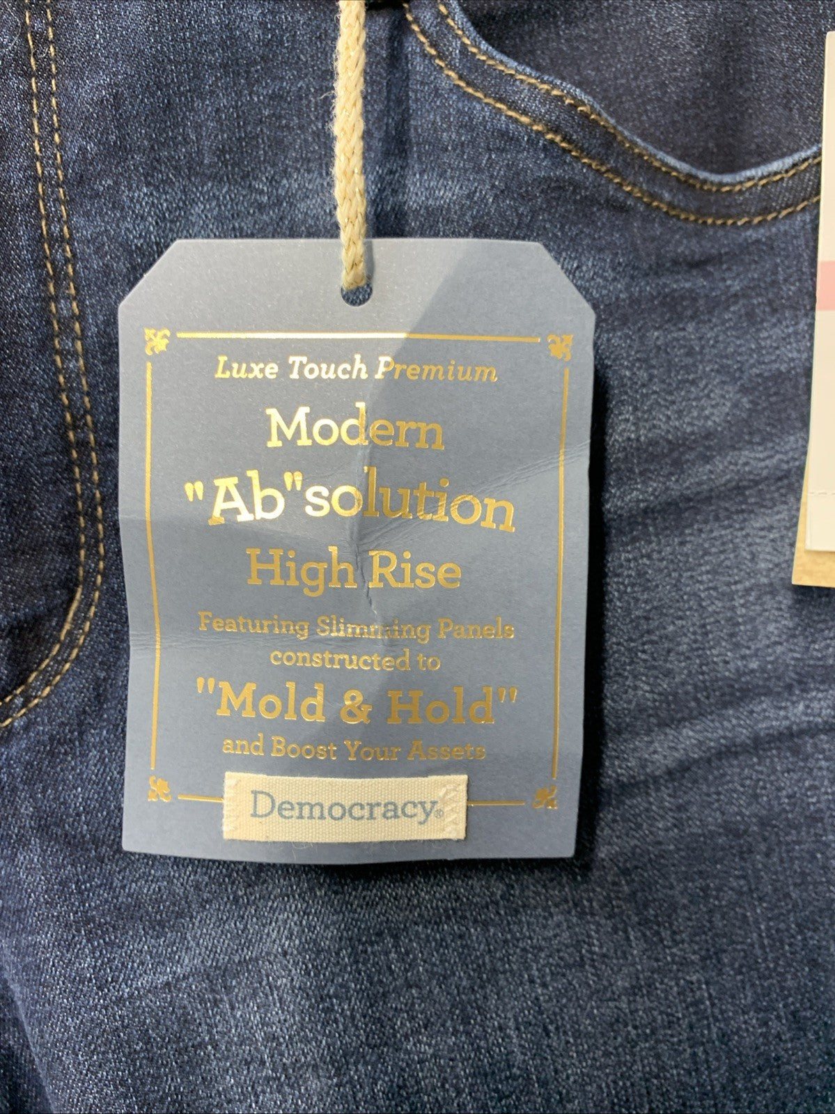 Democracy Women's Ab Solution High Rise Ankle Jean B1721W5EH Size 10 Long Pants