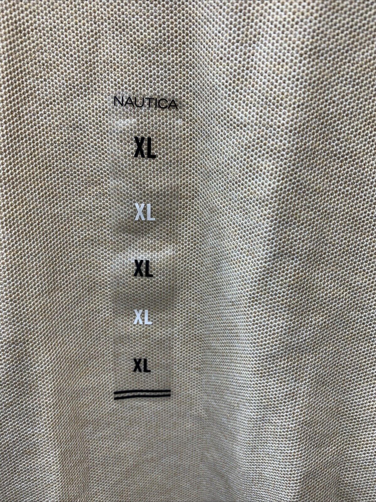 Men's Nautica Performance Deck Shirt Classic Fit Polo Shirt Size XL CamlHTR