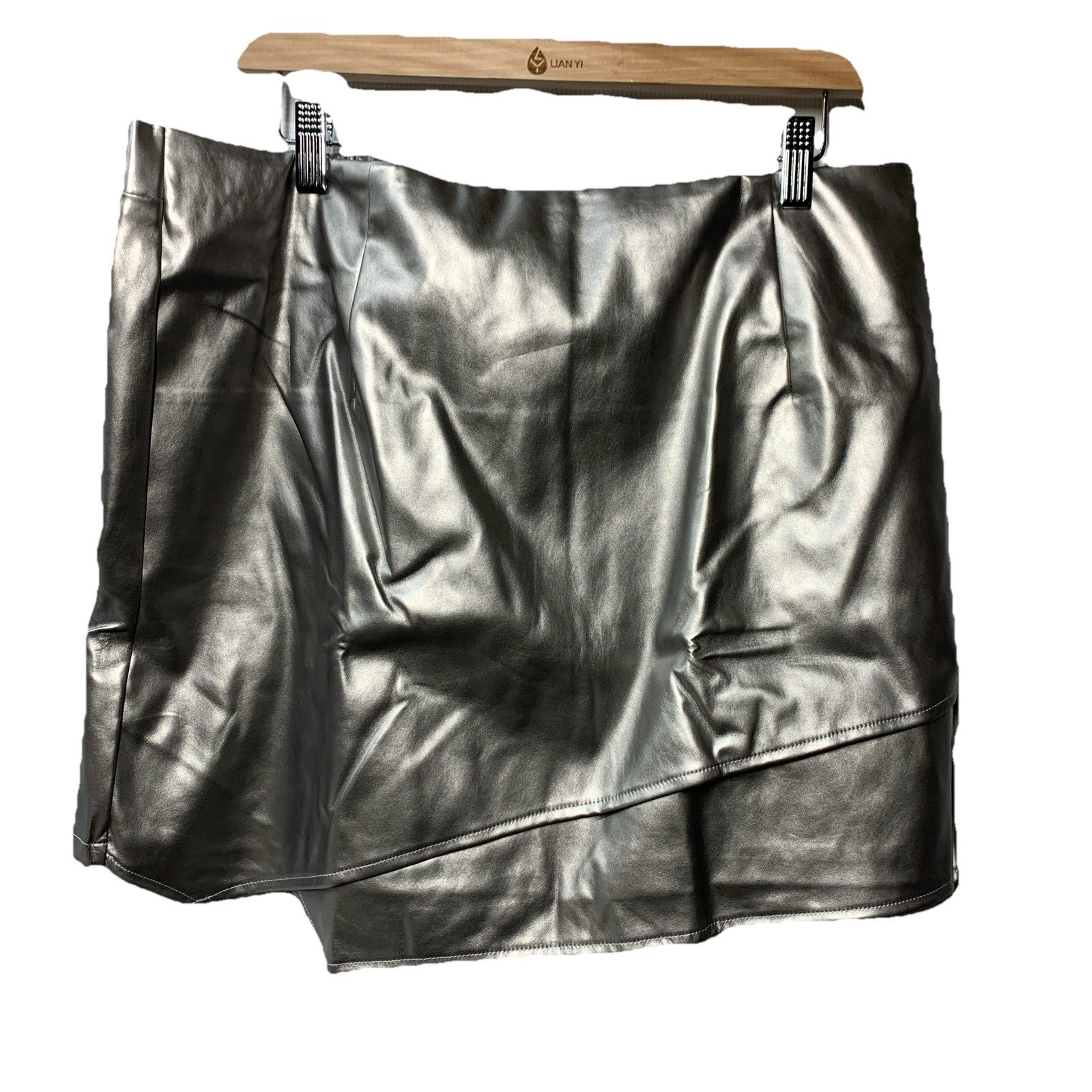 GRACE KARIN Skirt Skorts Women UK Ladies PU Leather Skirts Dance Club Short 2XL