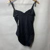 La Blanca Women's Island Goddess Draped Lingerie One Piece Swimsuit Black Size 6