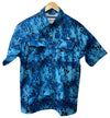 Kastking Men’s Rekon Fishing Shirt Short Sleeve Shoreline Size M Collared Neck
