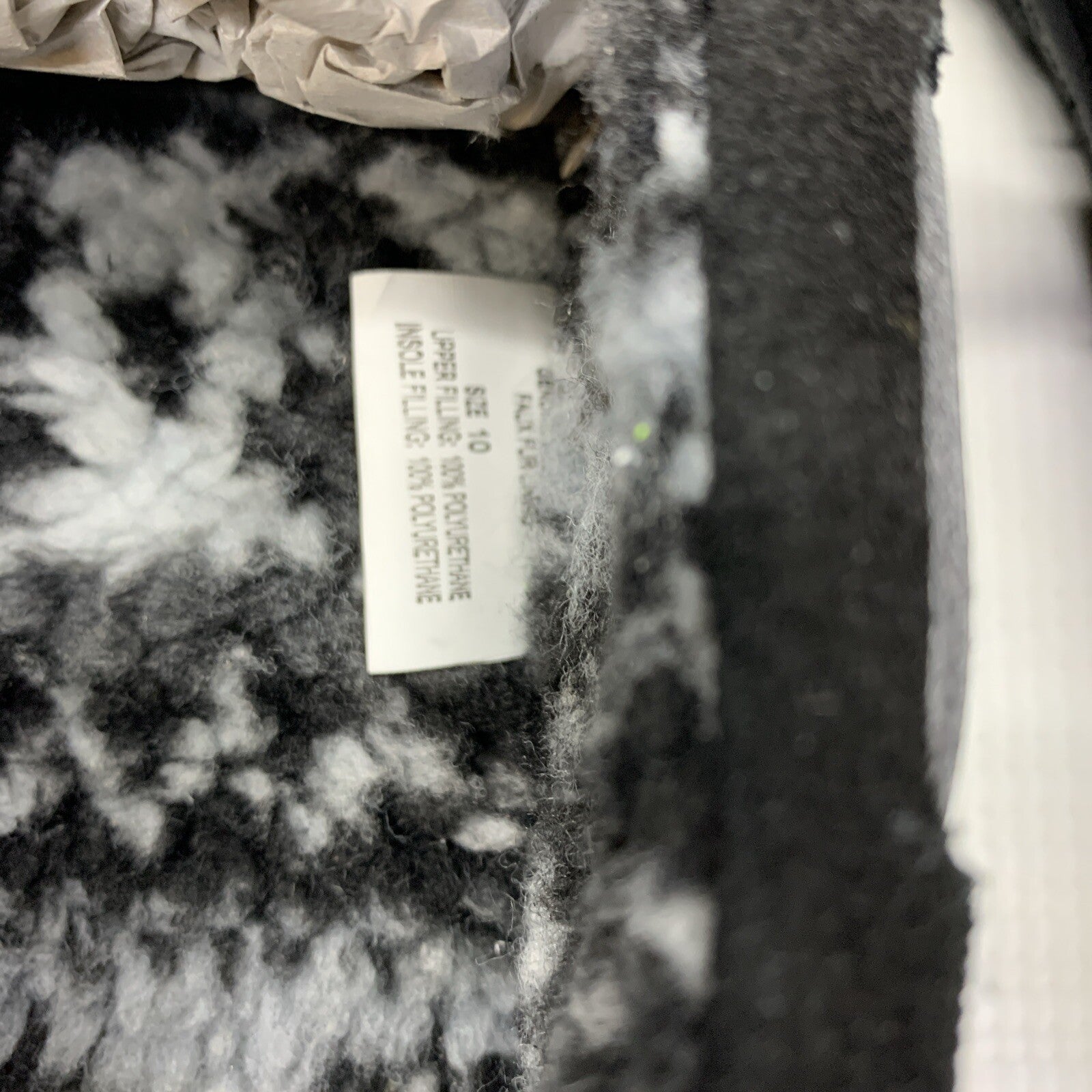 MUK LUKS Paul Printed Berber Suede Moccasin Men's Slipper Black Size 10 Casual