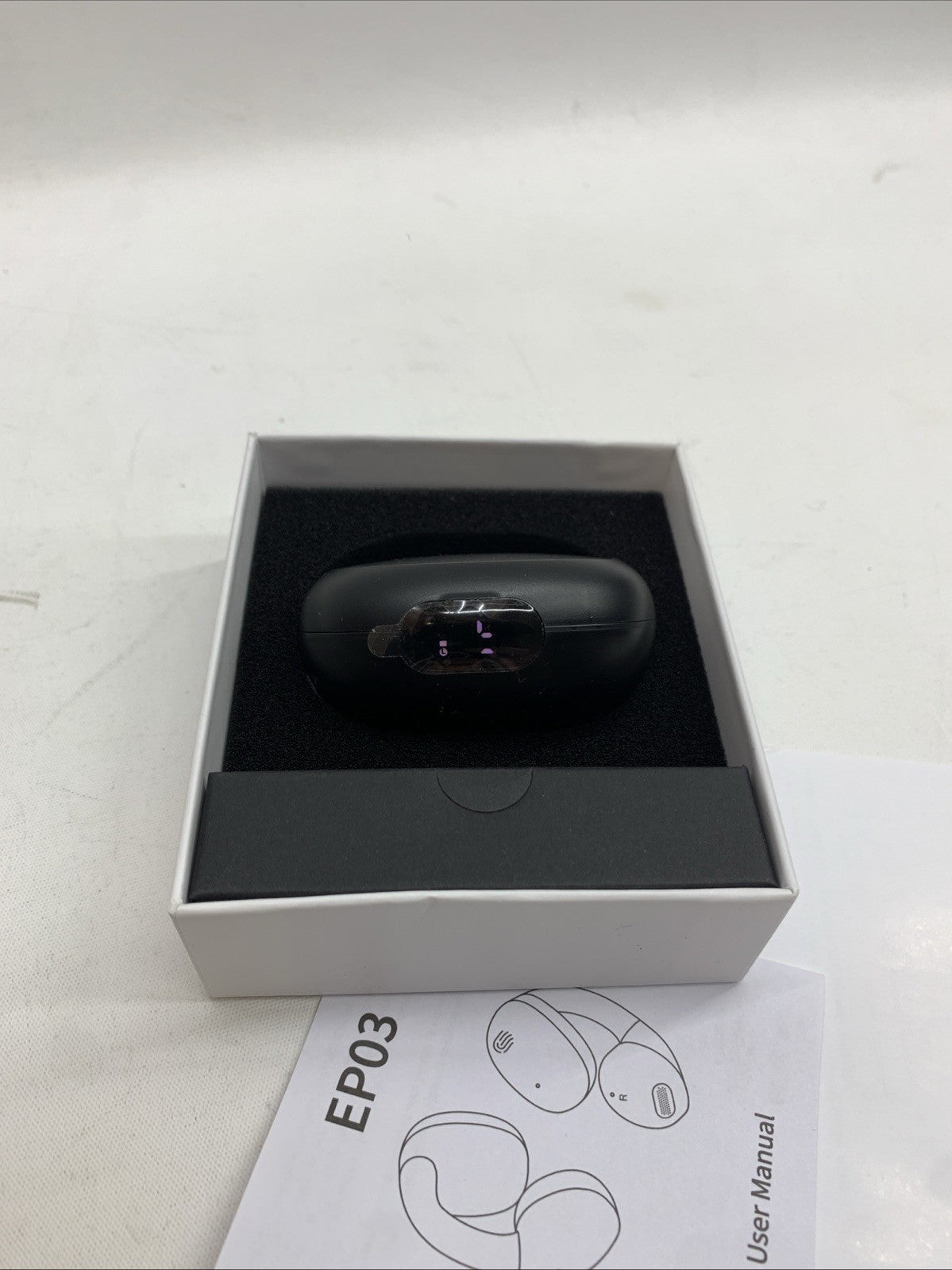 EP03 Open-Ear Earbud Clip On Ergonomic Wireless Lightweight Comfort Earphone Blk