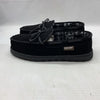 MUK LUKS Paul Printed Berber Suede Moccasin Men's Slipper Black Size 10 Casual