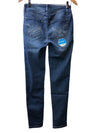 WallFlower Women's InstaSoft Ultra Fit Skinny Jeans Amal in size 6, blue long jeans with a fitted style and classic denim look.