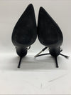 Steve Madden Viable High Stiletto Embellished Ankle Strap Size 10 Satin Black