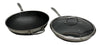 HexClad 12” 3-Piece Cookware Fry Pan Set with Cover Lid & 12