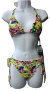 RELLECIGA Women's Wavy Bikini Set Jungle Print Size Medium 2-Piece Underwear