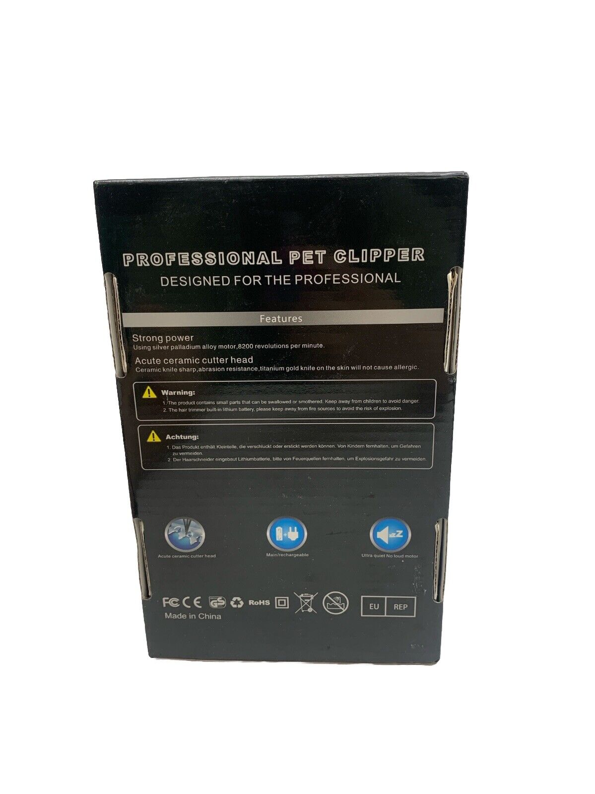YABIFE Professional Dog Clipper Rechargeable Cordless Dog Grooming Kit Ceramic