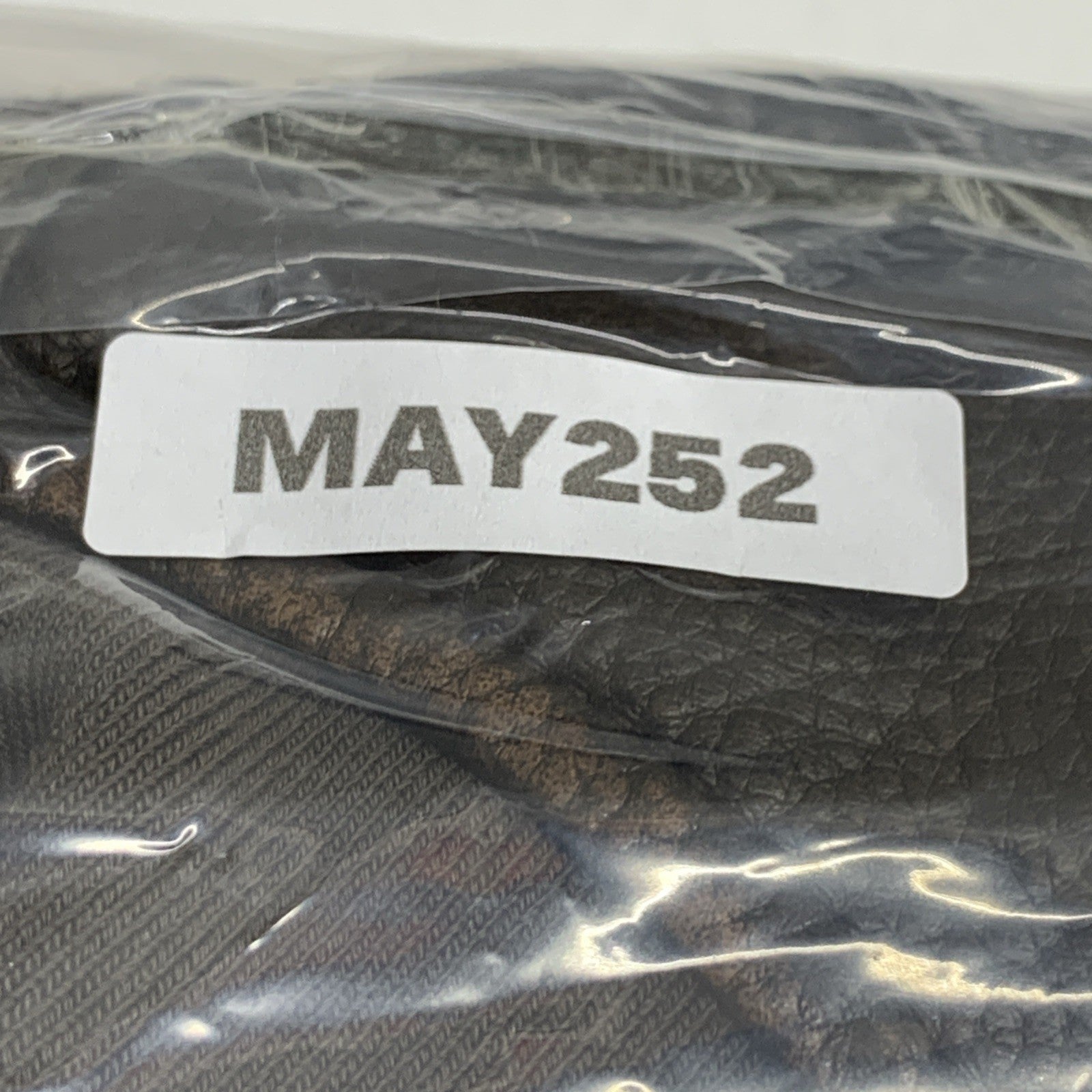 Levi's Mens Faux Leather Varsity Bomber Jacket Size L Long Sleeve LM2RU096 Brown