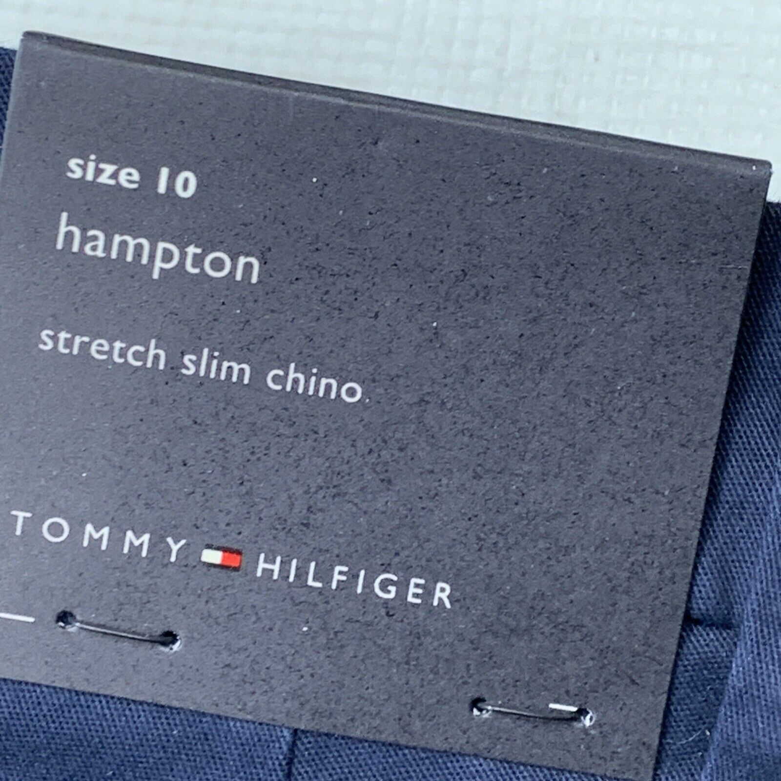 Tommy Hilfiger Women's Hampton Chino Lightweight Long Pants Relaxed Fit 10 Blue