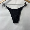 Nasty Gal Ring Studded Underwire Beach Three- piece Bikini Set Black Size 6