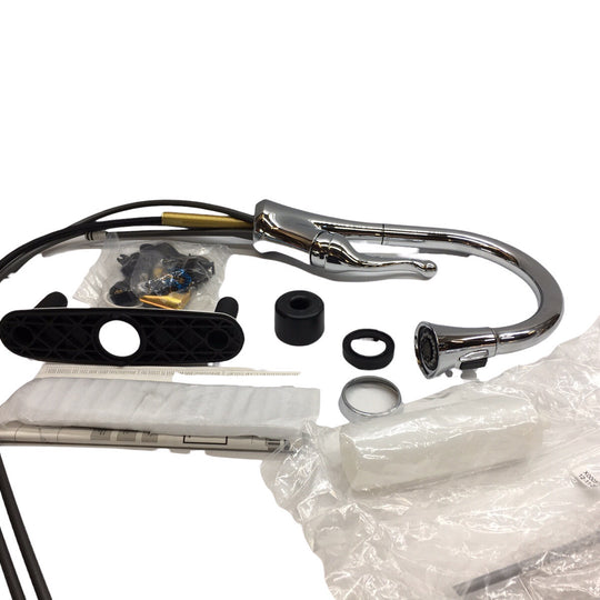 Delta 16968-SD-DST Talbott Chrome Kitchen Pulldown Faucet With Soap Dispenser