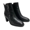 ALDO Womens Hay Ankle Boot Black Size 10 B HAY-001 001-043 Block Heel Almond Toe