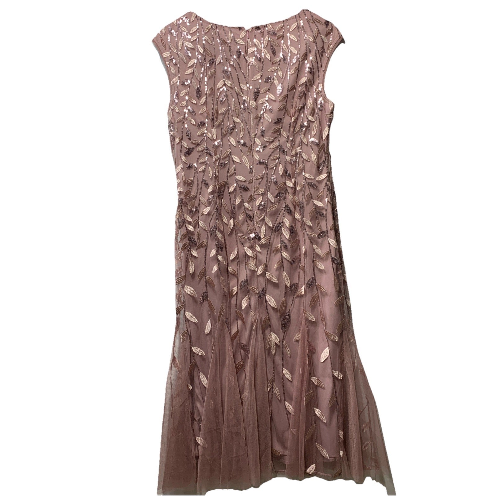 Alex Evenings Women's Embroidered Cocktail Dress Wedding Guest Cap Sleeve 10P