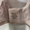 Bali women's double support wirefree T-shirt bra in size 40D, beige with smooth, seamless cups and spa closure.