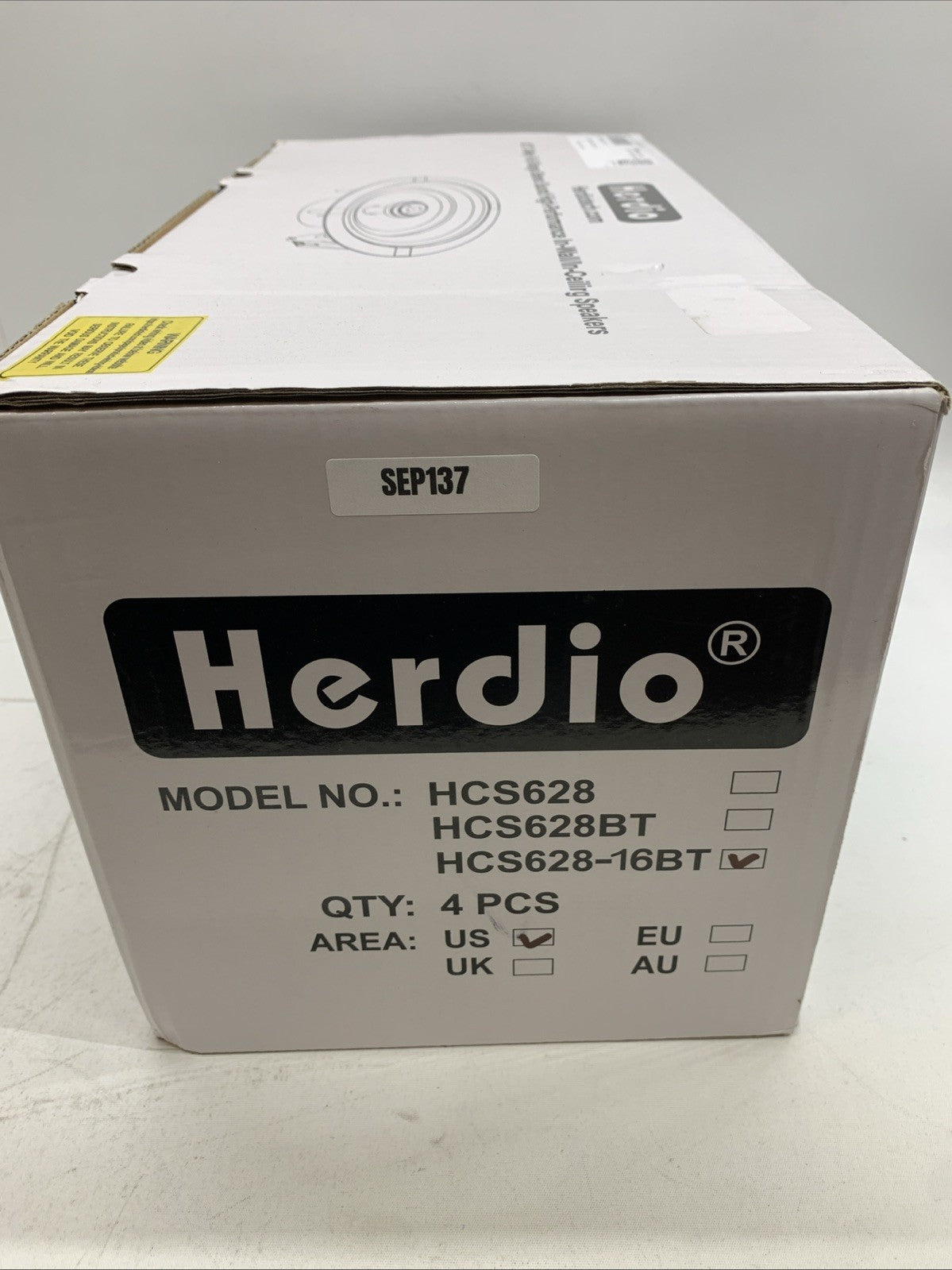 Herdio 6.5'' Bluetooth Ceiling Speakers 600W USB In Wall Amplifier Receiver 4pk