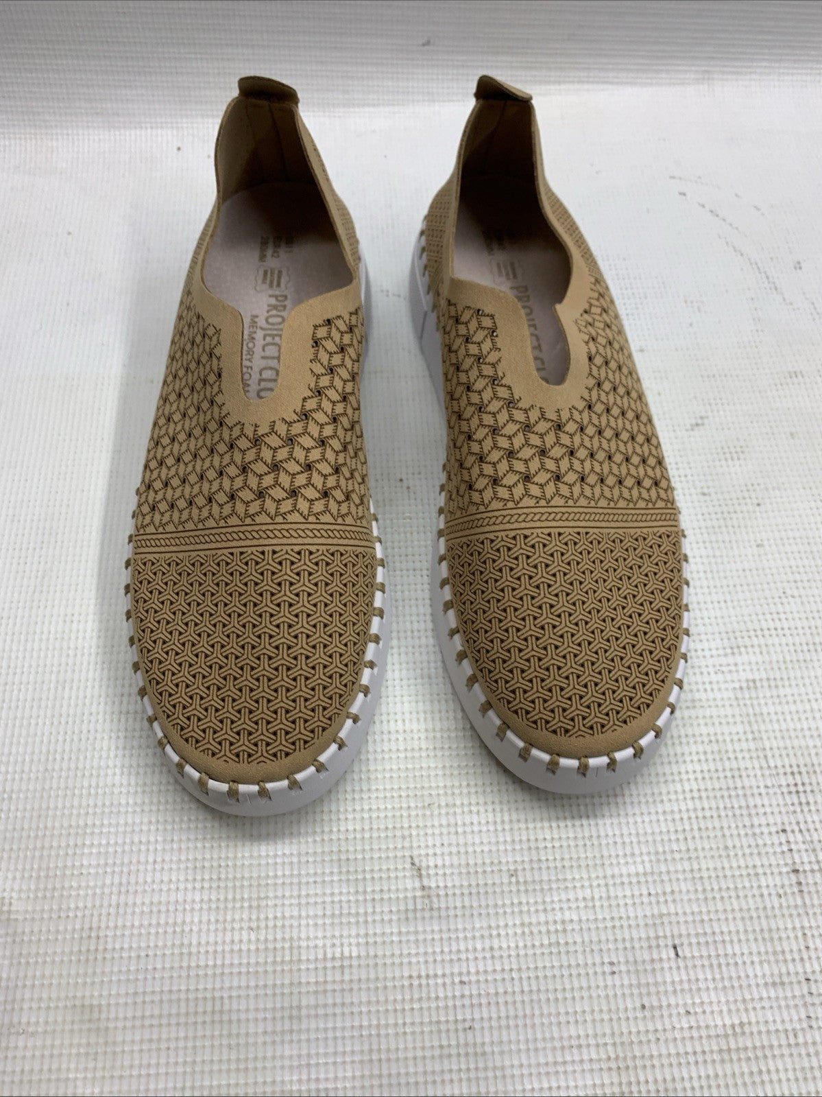 Project Cloud Women's Brown 11 Platform Sneaker Slip-On Memory Foam Comfort