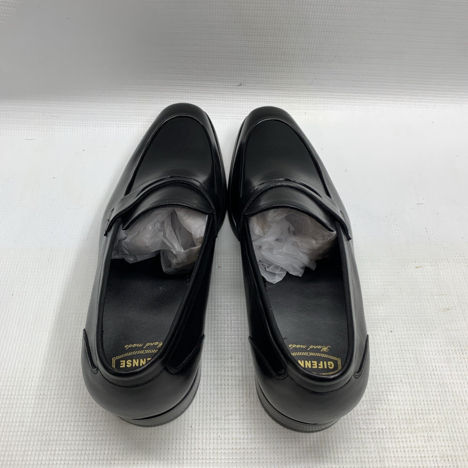 GIFENNSE Men's Dress Shoes Slip-On Loafers Formal Leather Shoes Size 13 Black